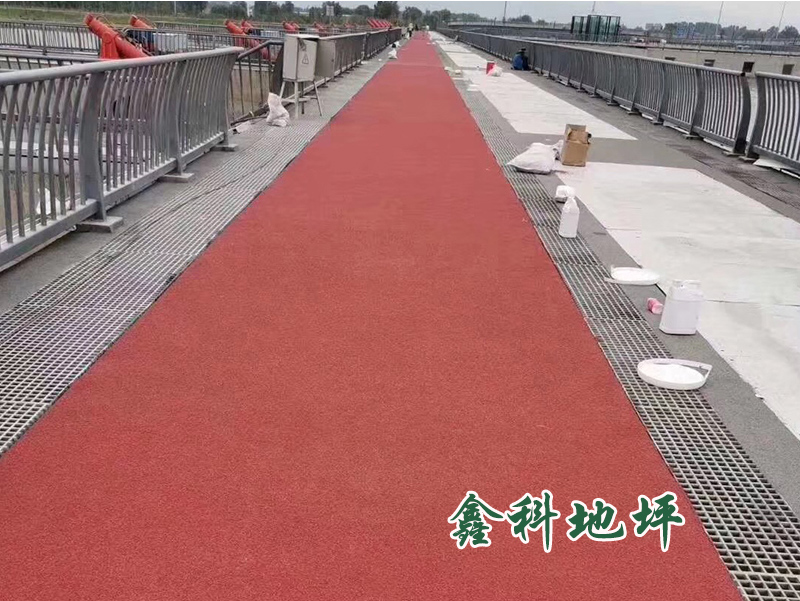 彩色陶瓷顆粒防滑路面